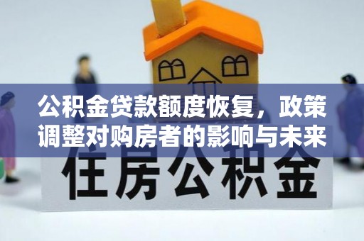 浦江公积金贷款额度恢复，政策调整对购房者的影响与未来展望