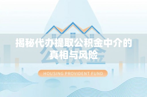 浦江揭秘代办提取公积金中介的真相与风险