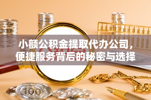 浦江小额公积金提取代办公司，便捷服务背后的秘密与选择指南
