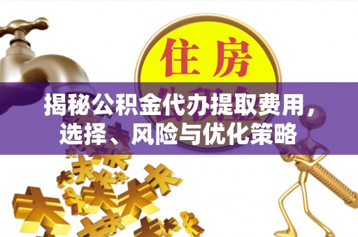 浦江揭秘公积金代办提取费用，选择、风险与优化策略